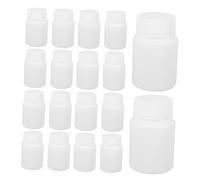 KOMBIUDA 100pcs Plastic Empty Bottles Medication Bottles Airtight Tight Seal for Pill Storage Pharmacy Use Screw Top Medication for Vitamins Supplements Tablets