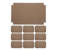 KOMBIUDA 100Pcs Reptile Terrarium Liner 12.8x8 Bearded Dragon Tank Corrugated Cardboard Liners for Snakes Lizards Gecko Habitat Box, Easy to Cut and Replace