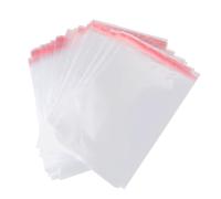 KOMBIUDA 100pcs Self Seal Cellophane Bags Adhesive Cellophane Bags Multi-purpose Packaging for Retail Home Party