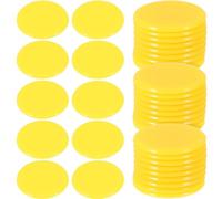 KOMBIUDA 100pcs Transparent Bingo Counting Chips Game Markers for Reusable Game Coins for Family Fun for Bingo Math Learning Interactive Play