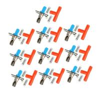 KOMBIUDA 10pcs Automatic Rabbit Water Feeder with Dual Spring Red Three Way Valve Stable Leak Drinking Equipment for Rabbit Cages Easy Installation and Saving Pet Dispenser