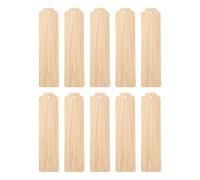 KOMBIUDA 10pcs Blank Wooden Bookmarks Made from Wooden Material, Ready be Painted Page Markers for Study and Ceremonies, Unfinished Wood Tags for Creative Crafting and Party Decor