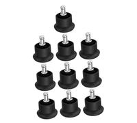 KOMBIUDA 10pcs Chair Glide Replacement Mats for Rolling Chairs Fixed Feet Stopper Pads for Furniture for Office and Home Use