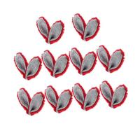 KOMBIUDA 10pcs Easter Hair Accessories Poop Party Cartoon Toilet Cover Fun Ornaments Hair Clips for Women Ear Rabbit for Cat Eye Gel Polish Rabbit Ears Hair Clip Fabric Red