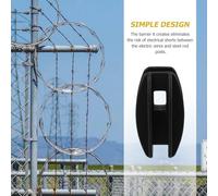 KOMBIUDA 10pcs Electric Fence Insulators for Farm Fencing Plastic Non-conductive Accessories for Livestock Containment and Garden Posts