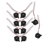 KOMBIUDA 10pcs High Decibel Active Buzzer Dc Continuous Tone Piezoelectric Alarm for Car Alarms Physics Circuits Game Buzzers Compact Electric Signal Alert Device