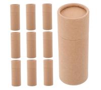 KOMBIUDA 10pcs Kraft Paper Cardboard Tubes Small Storage gift for for for for for for Packaging Boxes Portable Lightweight Paper Tubes for Tea Packaging Crafts Mailing and Travel Use