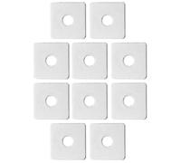 KOMBIUDA 10Pcs M8 Stainless Steel Washers 25Mm X 25Mm X 2.0Mm Heavy Duty Flat Bearing Plate Washers for Bolts Industrial Fasteners and Plate Fastener Repair