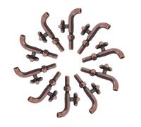 KOMBIUDA 10Pcs Miniature Artificial Faucet for Dollhouse DIY Decorations Realistic Plastic Single Handle Taps for Micro Landscape Scenes and Play Kitchen Accessories