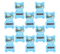 KOMBIUDA 10pcs Miniature Foldable Laptop Dollhouse Accessories Blue Mini Computer for Pretend Play Doll Electronics Office Furniture Decoration