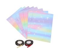 KOMBIUDA 10pcs Pack of Aesthetic Wrapping Paper 70x50cm Birthday Wrapping Paper and Girls