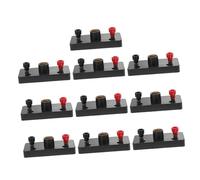 KOMBIUDA 10pcs Physics Screw Lamp Holders for Laboratory Teaching Precision Screw Base Bulb Socket Stable and Reliable Experimental Tools for Electrical Circuit Principles Black