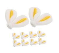 KOMBIUDA 10pcs Rabbit Ear Hairpin Making Kit Aesthetic DIY Hair Clip Accessories for Crafting Decor for Creative Projects and Special Occasions
