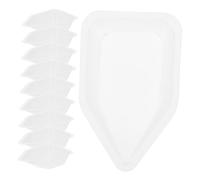 KOMBIUDA 10pcs Small Plastic Weigh Boats Trays Capacity Lab Scale Weighing Dishes for Powder Crafts Food Samples Kitchen Pharmacy Measurement