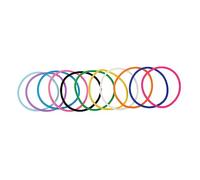KOMBIUDA 10Pcs Soft Stretchy Silicone Jelly Bracelets Rubber Wristbands for Parties and Events Versatile Wristbands for Crafting Hair Accessories and Fun Party