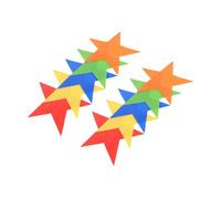 KOMBIUDA 10pcs Star Shaped Agility Markers Durable Non Slip Floor Dots for Sports Training High Visibility for Soccer Basketball Badminton Use