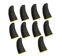 KOMBIUDA 10Pcs Sweat Gaming Finger Sleeves Breathable Touchscreen Covers for Dry Hands Compatible with Mobile Devices Enhanced Grip for Improved Performance