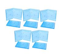 KOMBIUDA 10pcs Translucent CD Storage Cases Durable Dvd Box for Household Use Semi Transparent Design for Easy Viewing Space Saving Shape for Efficient Organization