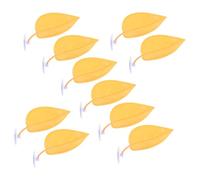KOMBIUDA 10pcs Turtle Basking Leaf Platform for Frogs and Turtles Fish Tank Decor Habitat Climbing and Resting Leaf Bed for Betta Fish