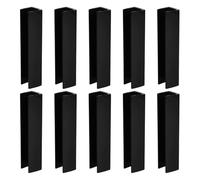 KOMBIUDA 10pcs U-shaped Groove Gate Fittings for Safety Gates PVC Pet Reinforcement Kit Sturdy Extender Hardware for Stairs and Doorways Easy and Reliable Stability