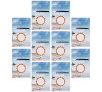 KOMBIUDA 10pcs UV Testing Cards for Reptile Terrariums Portable UV Identifying Strips and Intensity Monitoring Compact Design for Travel and Multi-environment Use