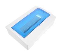 KOMBIUDA 12-Way Plastic Power Distribution Box DIN Rail, Weatherproof Circuit Breaker Enclosure for Indoor and Outdoor Electrical Wiring