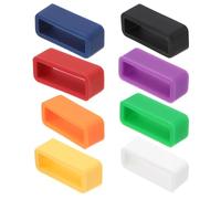KOMBIUDA 12Mm Silicone Watch Band Buckle Rings 8Pcs Loop Keepers Replacement Accessories with Multi-Colour Options for Casual Wear
