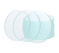 KOMBIUDA 12pcs 2.56 Inch Dashboard Gauge Lens Cover, Scratch Resistant Round Glass Plate for Volt Amp Meter, Universal Replacement Glass for Analog Instrument