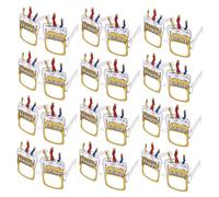 KOMBIUDA 12pcs Birthday Party Paper Glasses Lightweight Funny Photo Props for Boys and Celebration