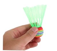 KOMBIUDA 12pcs Colorful Plastic Badminton Balls Drop Resistant Shuttlecocks for Indoor Outdoor Training Sports Fitness Fun Random Color Random Color