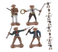 KOMBIUDA 12pcs Cowboy Statues Educational American Toy Figurines for Western Theme Cake Toppers and Party Decorations Fun Learning Ornaments for Boys and Girls Play Areas
