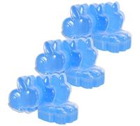 KOMBIUDA 12pcs Easter Bunny Candy Boxes Party Favors Cute Blue Plastic Rabbit Shape with Freshness Sealed and Secure Sealing Structure for Birthday Party Decoration