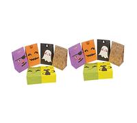 KOMBIUDA 12pcs Halloween Candy Bags Paper Wrapping Bags Halloween Goodie Party Favors Durable Adorable Designs