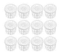 KOMBIUDA 12pcs Hanging Bird Nest Insert Basket with Sturdy Wire Frame and Removable Design, Beige Plastic and Jute Material, Suitable for Finches and Canaries in Outdoor Or Park Birdcages