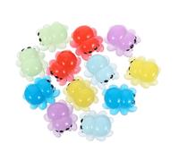KOMBIUDA 12pcs Mini Resin Spider Figurines, Glow the Dark Miniatures for Dollhouse Decor, Home and Garden Halloween Spider Ornament, Lightweight Compact Decoration Accessories