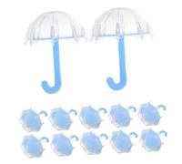KOMBIUDA 12pcs Mini Umbrella Candy Boxes Plastic Wedding Favor Boxes for Party Treats Birthday Packaging