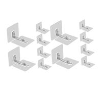 KOMBIUDA 12pcs No Drill Adhesive Furniture Wall Anchors for Safety Anti-tip Furniture Anchors for Proofing Easy Installation Heavy Duty Safety