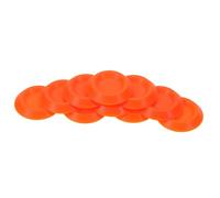 KOMBIUDA 12pcs Orange Mini Feeding Dishes for Roaches and Crickets Small 1.34-inch Plastic Feeder Bowls for Reptile Terrariums and Insect Enclosures