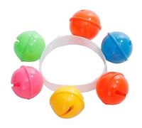 KOMBIUDA 12Pcs Plastic Rattle Wrist Band Bells for Jingle Bell Bracelets for Dance Performances Fun Educational for Boy Girl