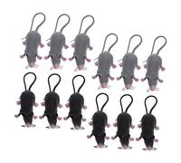 KOMBIUDA 12pcs Realistic Plastic Fake Mice Halloween Rat Props for Prank Parties and Spooky Decorations Compact Sturdy Mouse Figurines for April Fools and Halloween Supplies