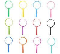 KOMBIUDA 12pcs Small Handheld Magnifying Glass for Lightweight Plastic Magnifiers with Viewing Area Nature Exploration for Classroom Science and Backyard Observation