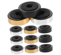 KOMBIUDA 12pcs Subwoofer Isolation Feet Speaker Base Mats for Shock Absorption Floor Protection Material Easy Installation for Audio Equipment Chassis