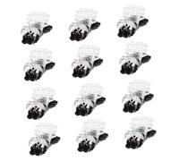 KOMBIUDA 12pcs Transparent Pin Wire Connectors Compact Splicing Terminals Fireproof Water-resistant Electrical Connectors for Single-core Multi-core Flexible Wires Safe Quick Wiring