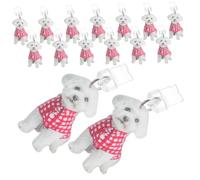 KOMBIUDA 15pcs Anti-dust Charging Port Plugs with Dog Charm Resin Build Dustproof Protector for Smartphones Easy Installation and Precise Fit for Daily Use and Travel