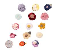 KOMBIUDA 15pcs Cute Floral Hair Clips Flower Barrettes for Girls Adorable Hair Accessories for Everyday Wear and Special Occasions for Stylish Hairstyles