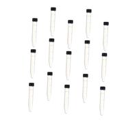 KOMBIUDA 15pcs Glass Centrifuge Tubes with Lids Laboratory Precision Sample Storage Sturdy Screw Cap Sealed Test Tubes for Biochemistry and Molecular Biology Experiments