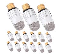 KOMBIUDA 15pcs Threaded Capacitive Stylus Pen Tips Replacement Conductive Fiber Mesh Nibs for Tablet Phone Wear-resistant Silver Fiber Fine Point Compatible with Capacitive Stylus