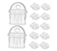 KOMBIUDA 15pcs Transparent Type C Charging Port Dust Plugs PVC Dust Cap Covers for Phones Durable USB Port Protectors Preventing Dirt and Liquid