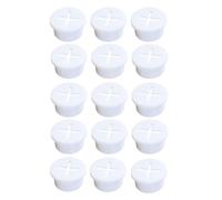 KOMBIUDA 15Pcs White Soft Silicone Cable Wire Grommets Desk Cable Organizer Rubber Cord Hole Covers Furniture Cord Management Plugs for Office and Home Use