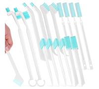 KOMBIUDA 16pcs Cleaning Brush for Crevice Portable Bathroom Shower Cleaner Tool Hard Bristled Water Bottle Brush for Household Use